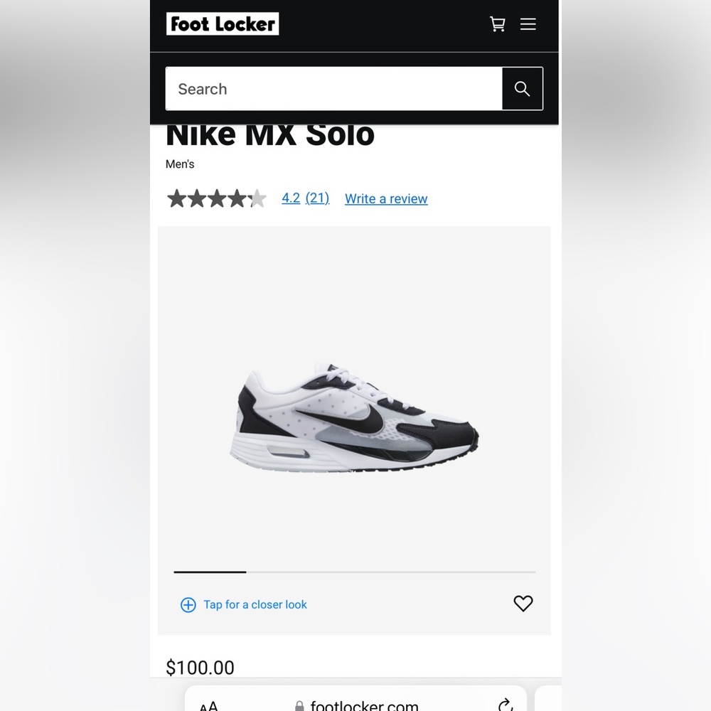 Mens Nike air max solo size 8.5